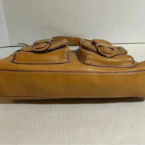 Michael kors brown leather shoulder handbag - Picture 4 of 12